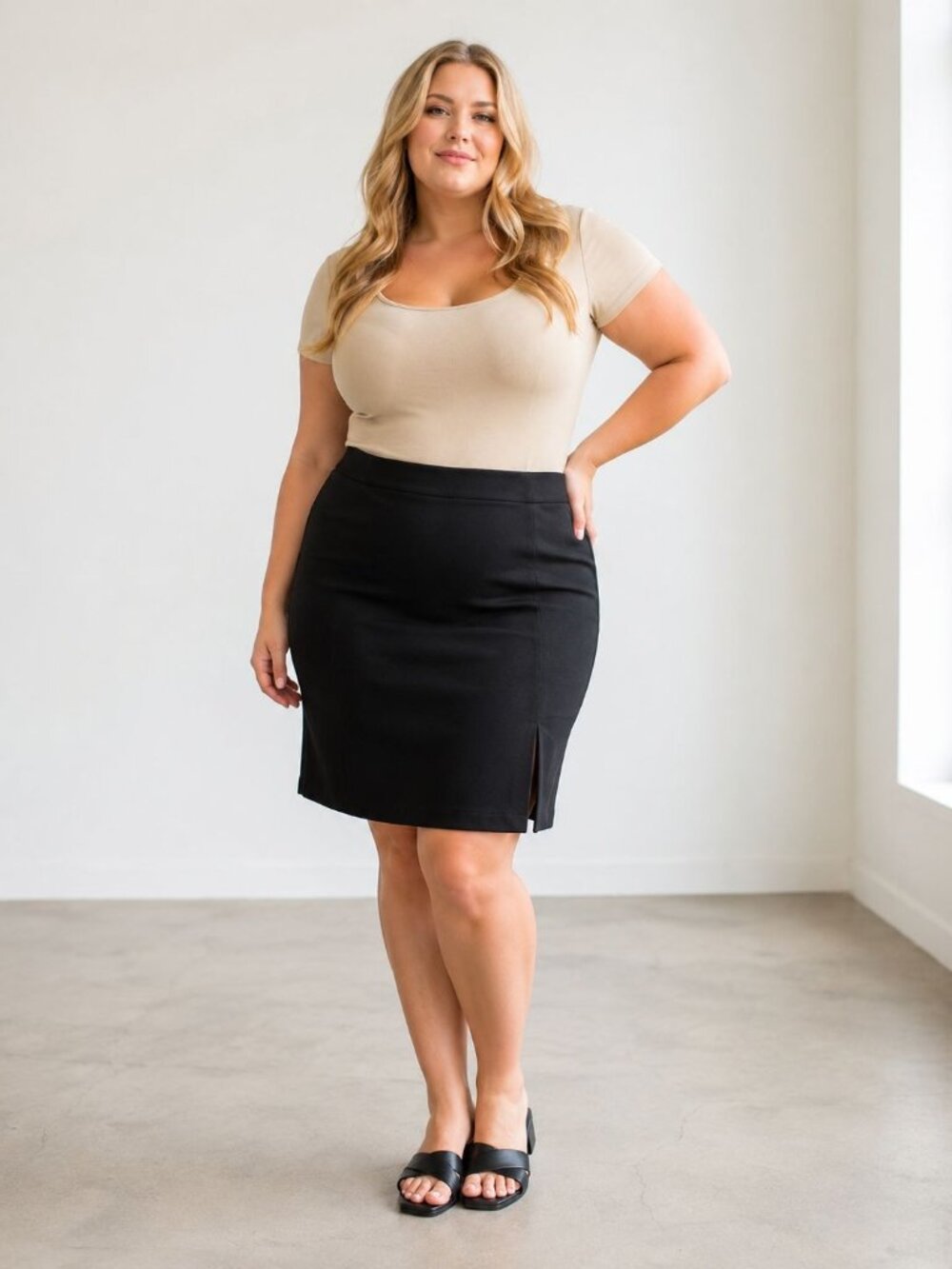 Torrid Ponte Knit Pull-On Mini Skirt Black Size 4X